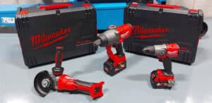 Milwaukee cordless power tools for automotive workshop use